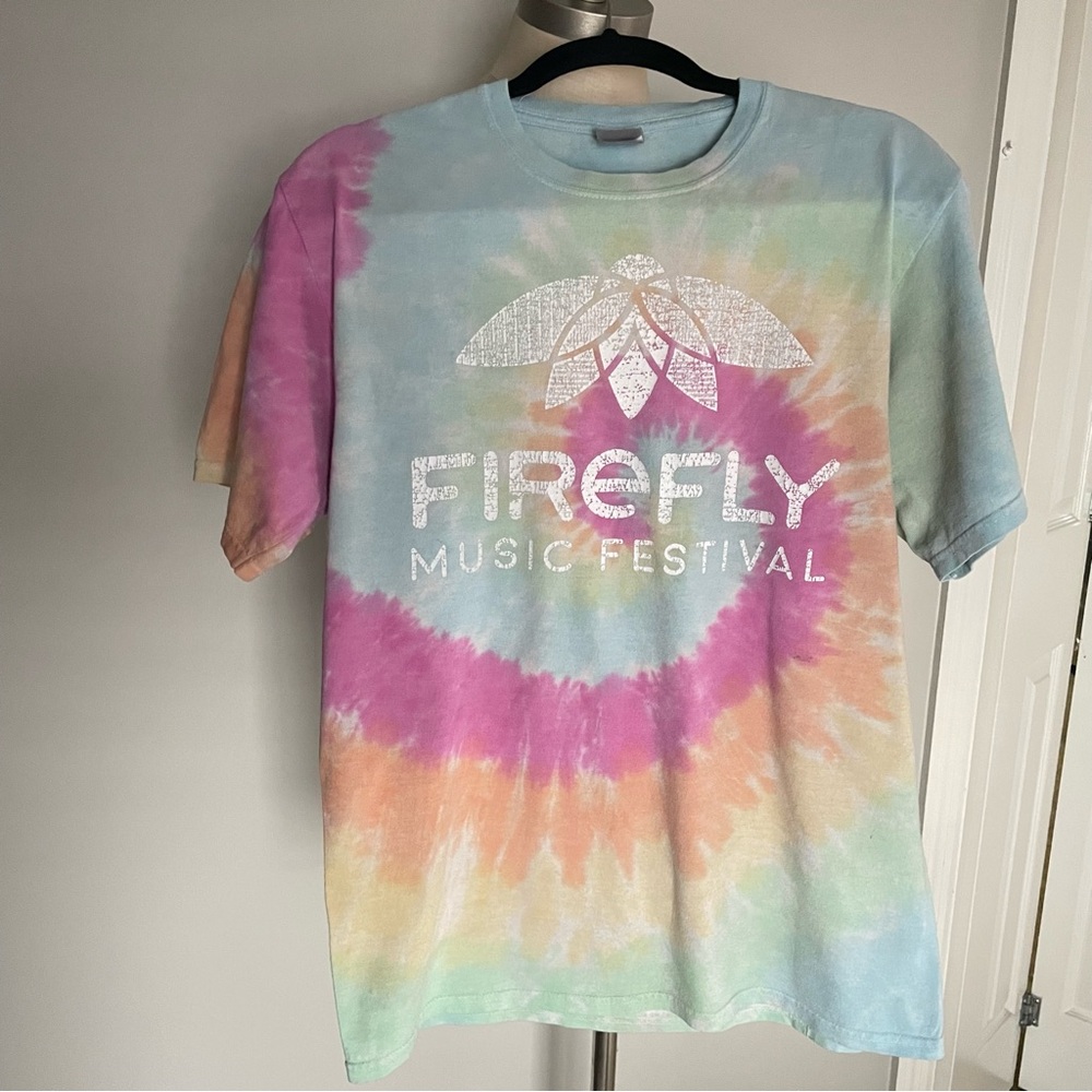 Firefly music festival 2018 pastel tie dye t shirt